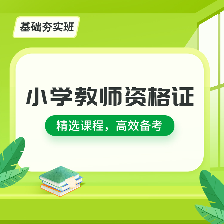 2027小学教师资格基础夯实班